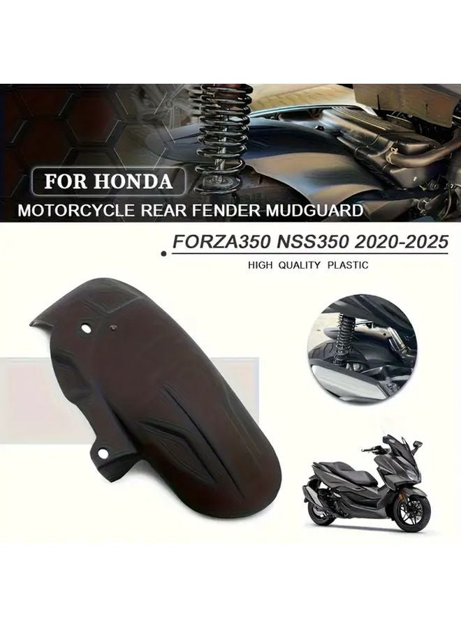 حاجز الطين الخلفي الأسود حاجز الرش حاجز المياه لهوندا فورزا 350 NSS350 2020 2025 - Image 1